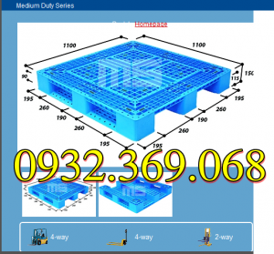 pallet nhựa 1 mặt